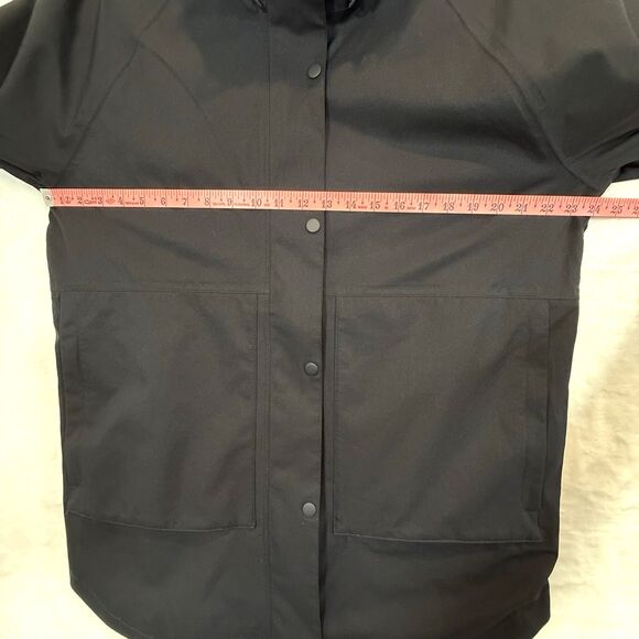 Quince Rain Jacket Women’s Weatherproof Oversized Mid-Length Black M - Picture 7 of 16